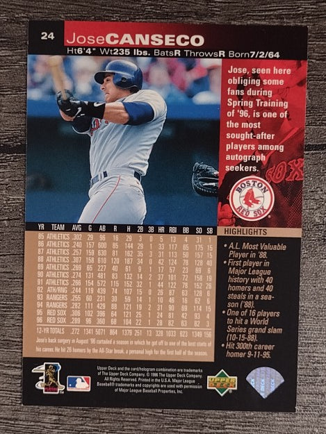 1997 Upper Deck #24 Jose Canseco