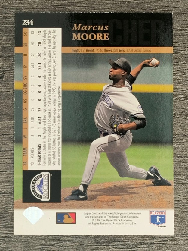 1994 Upper Deck Electric Diamond #234 Marcus Moore