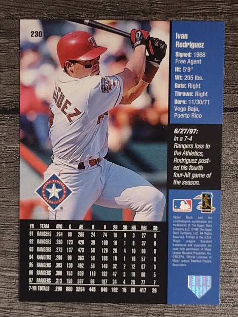 1998 Upper Deck #230 Ivan Rodriguez