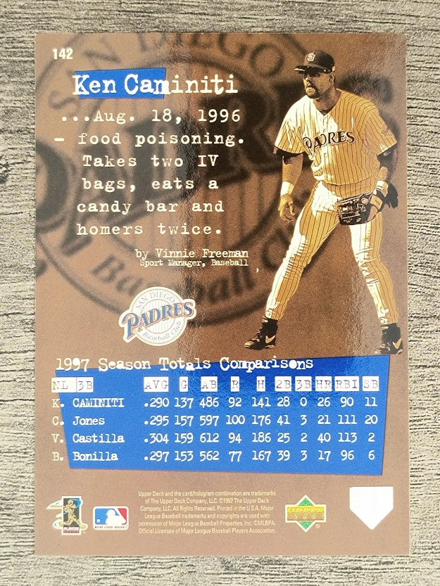 1998 Upper Deck #142 Ken Caminiti DG