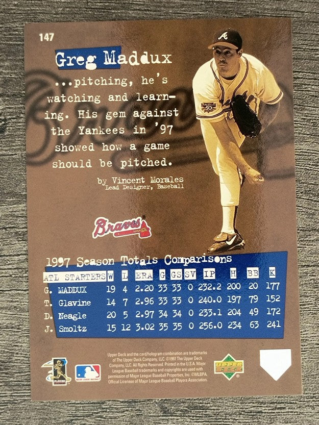 1998 Upper Deck #147 Greg Maddux DG