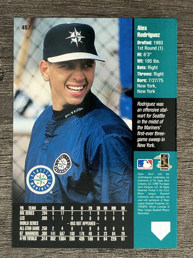 1998 Upper Deck #457 Alex Rodriguez UE