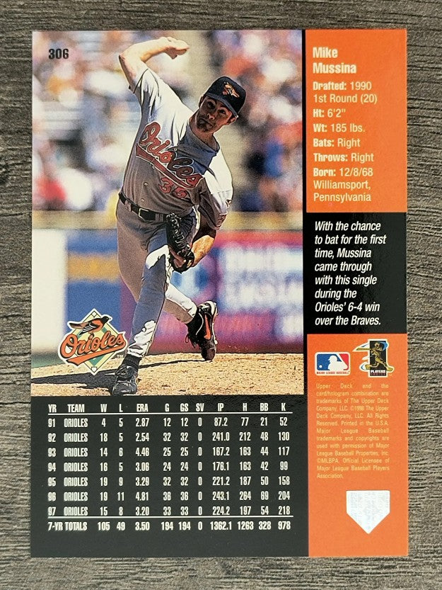 1998 Upper Deck #306 Mike Mussina
