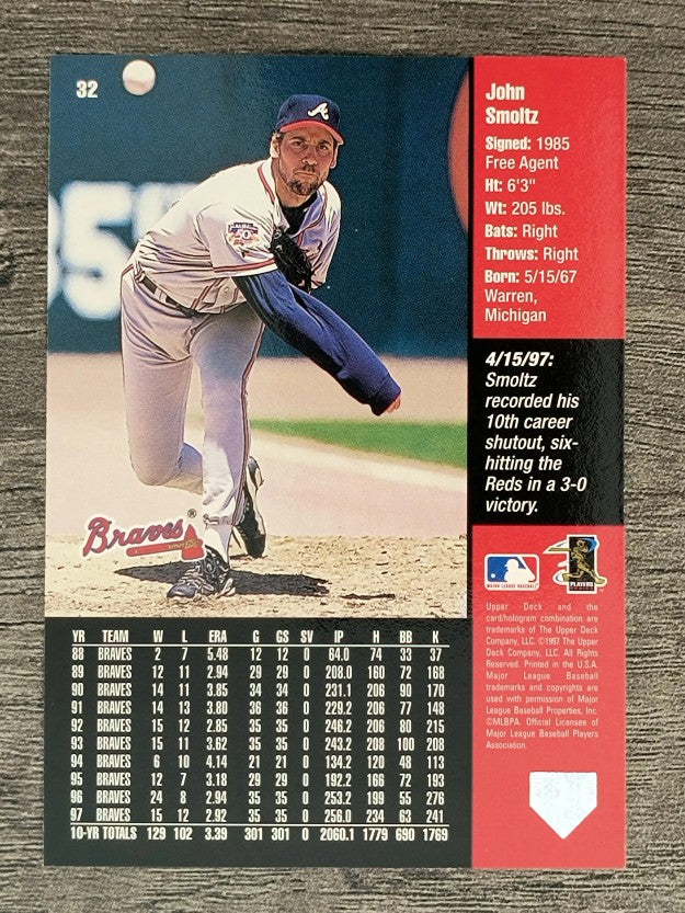 1998 Upper Deck #32 John Smoltz