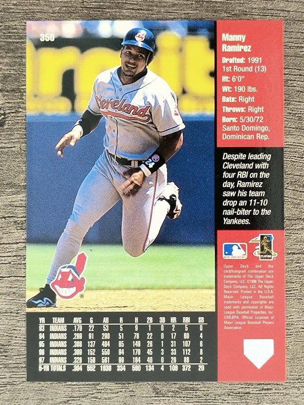 1998 Upper Deck #350 Manny Ramirez