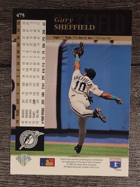 1994 Upper Deck #475 Gary Sheffield