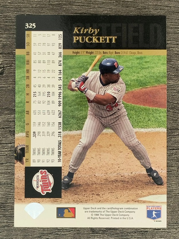1994 Upper Deck #325 Kirby Puckett