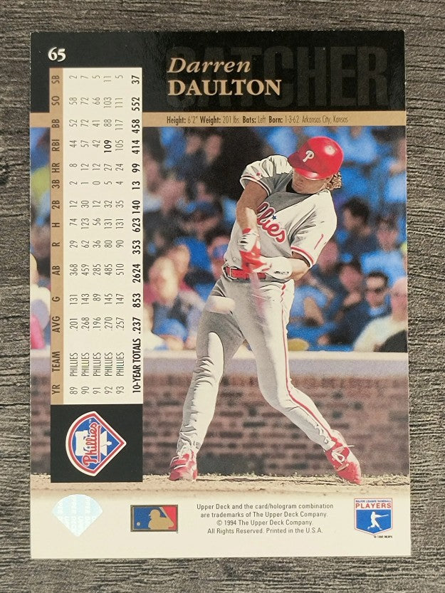1994 Upper Deck #65 Darren Daulton