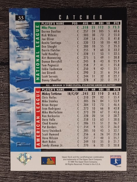 1994 Upper Deck #33 Mike Piazza FT