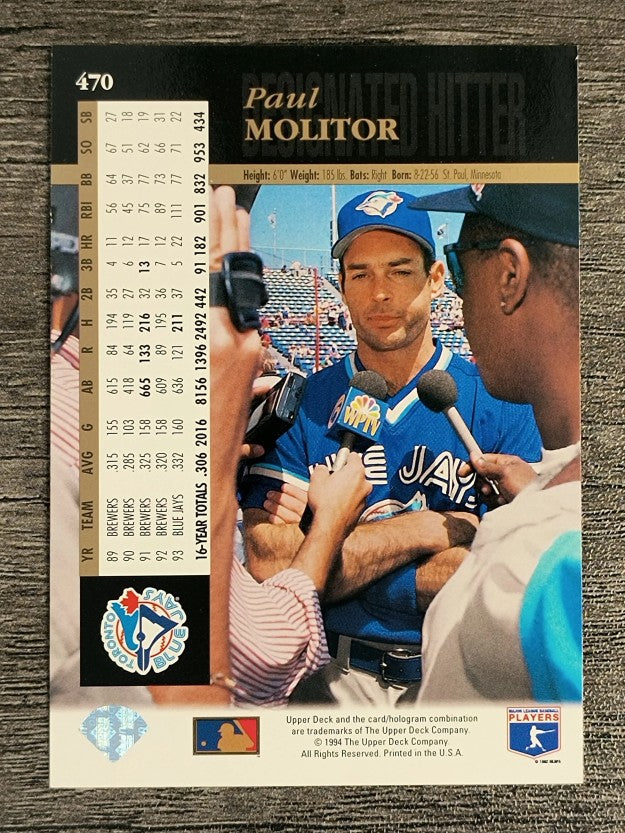 1994 Upper Deck #470 Paul Molitor