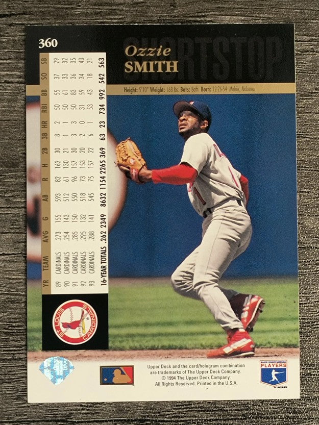 1994 Upper Deck #360 Ozzie Smith