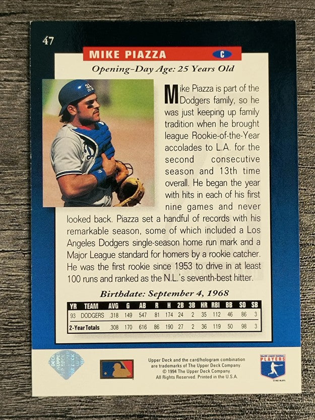 1994 Upper Deck #47 Mike Piazza FUT