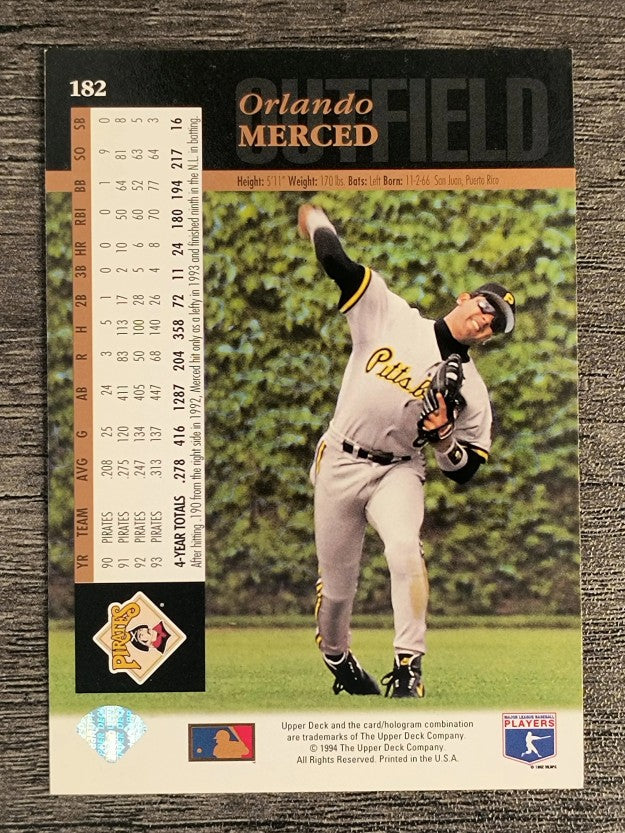 1994 Upper Deck #182 Orlando Merced
