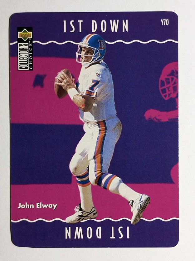 1996 Collector's Choice Update You Make The Play #Y70 John Elway