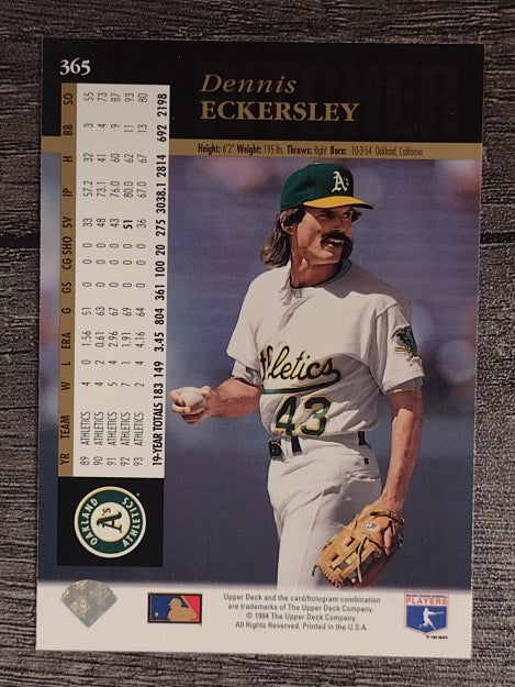 1994 Upper Deck #365 Dennis Eckersley