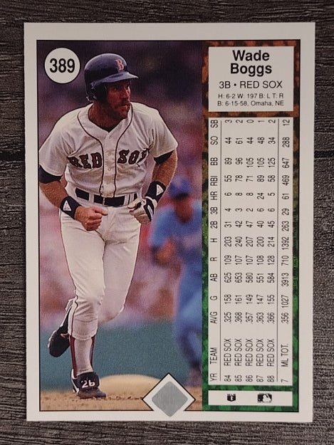 1989 Upper Deck #389 Wade Boggs
