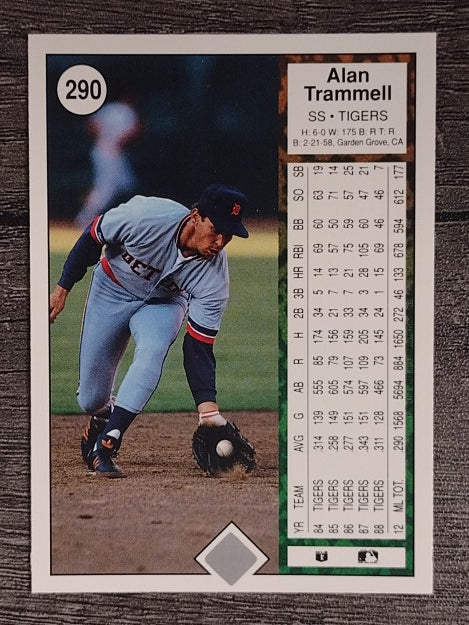 1989 Upper Deck #290 Alan Trammell