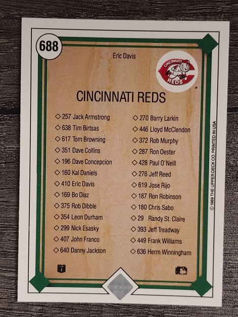 1989 Upper Deck #688 Eric Davis TC