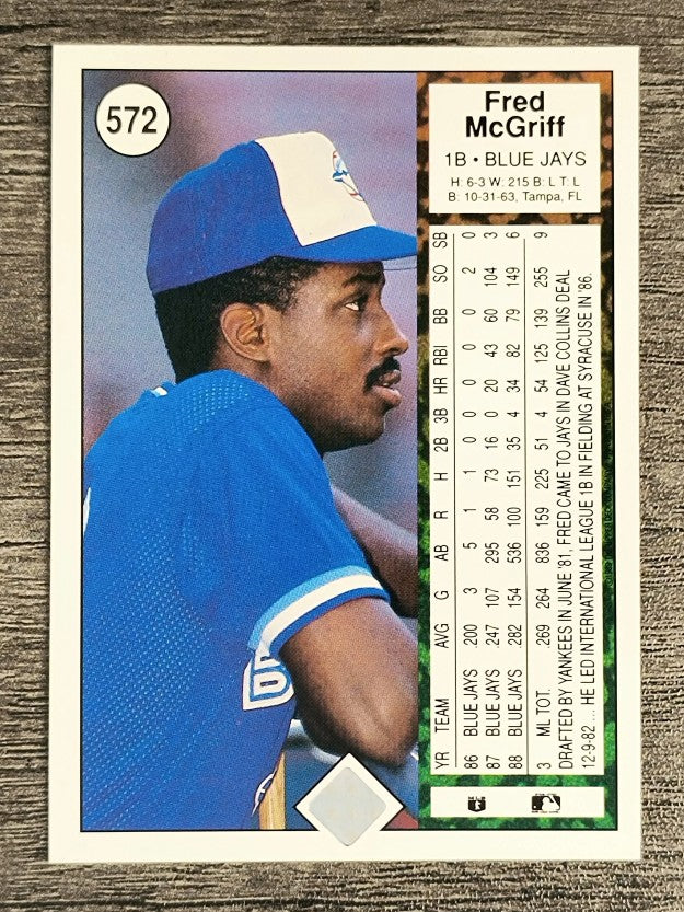 1989 Upper Deck #572 Fred McGriff