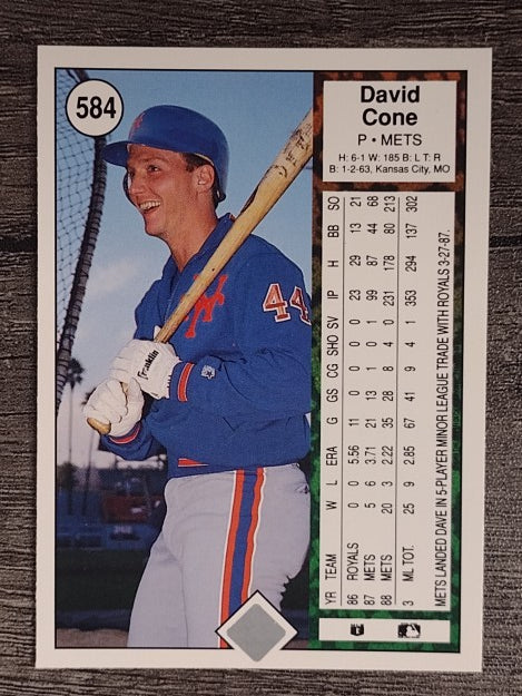 1989 Upper Deck #584 David Cone