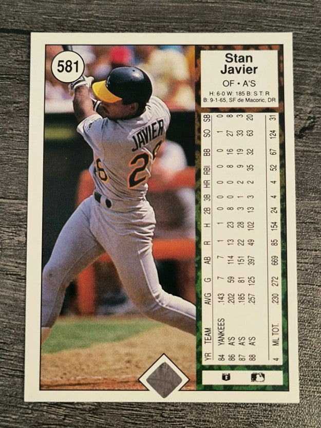 1989 Upper Deck #581 Stan Javier