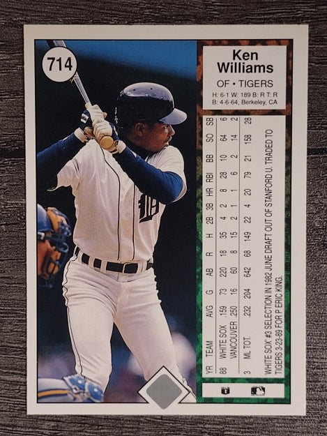 1989 Upper Deck #714 Ken Williams