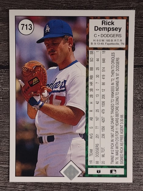 1989 Upper Deck #713 Rick Dempsey