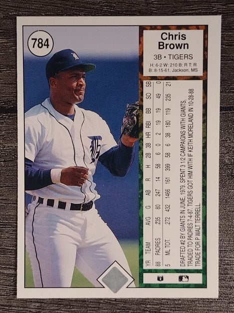 1989 Upper Deck #784 Chris Brown