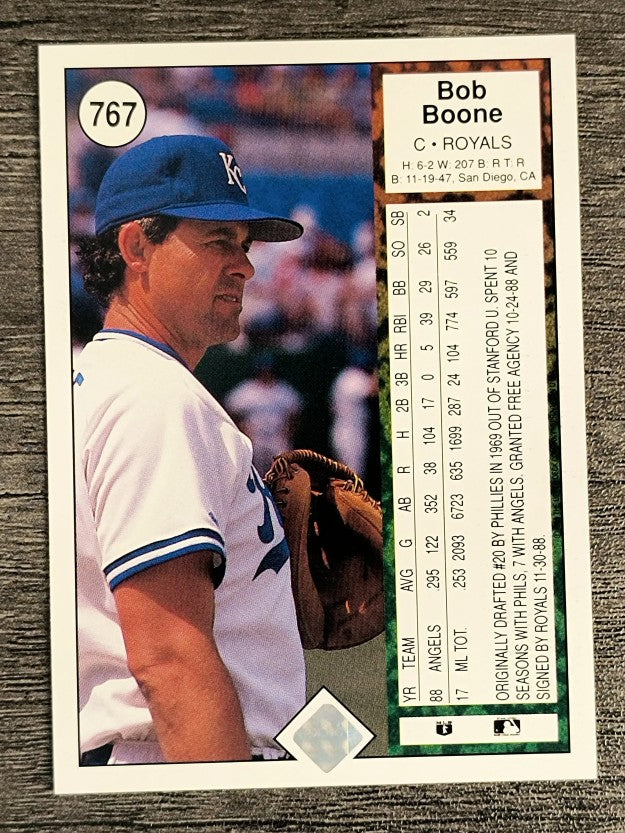 1989 Upper Deck #767 Bob Boone