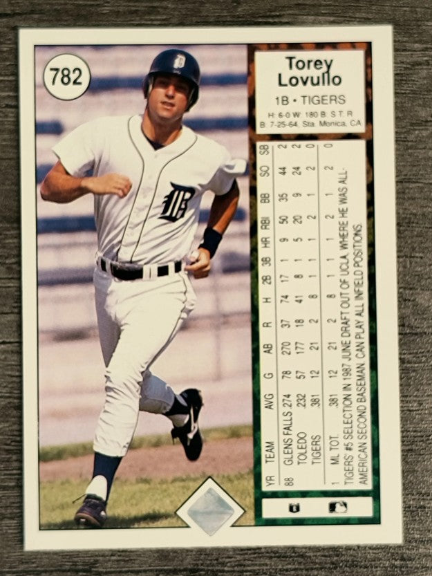 1989 Upper Deck #782 Torey Lovullo RC