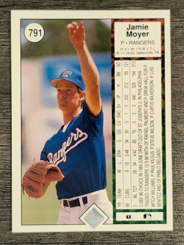 1989 Upper Deck #791 Jamie Moyer