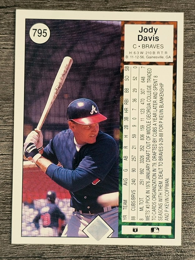 1989 Upper Deck #795 Jody Davis