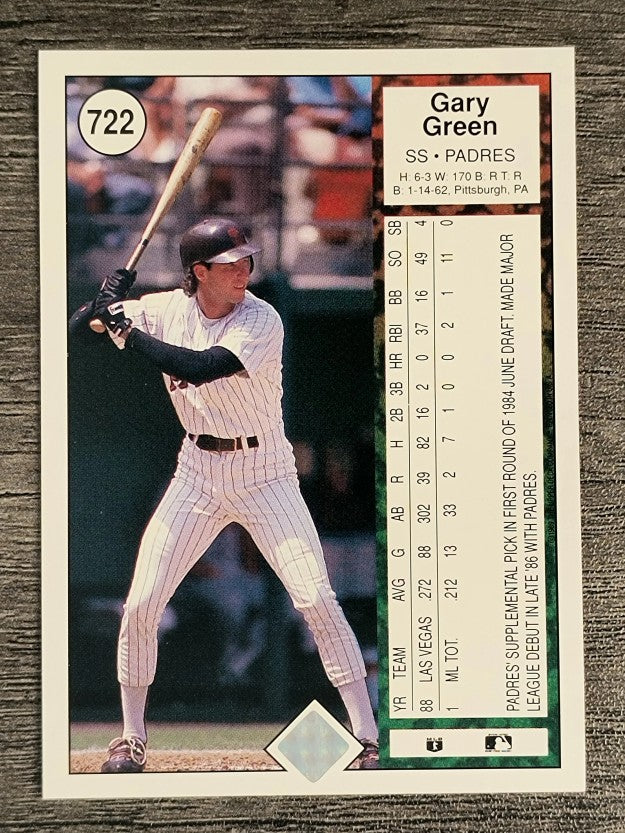 1989 Upper Deck #722 Gary Green