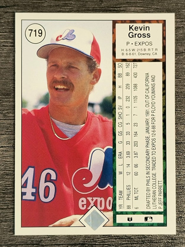1989 Upper Deck #719 Kevin Gross