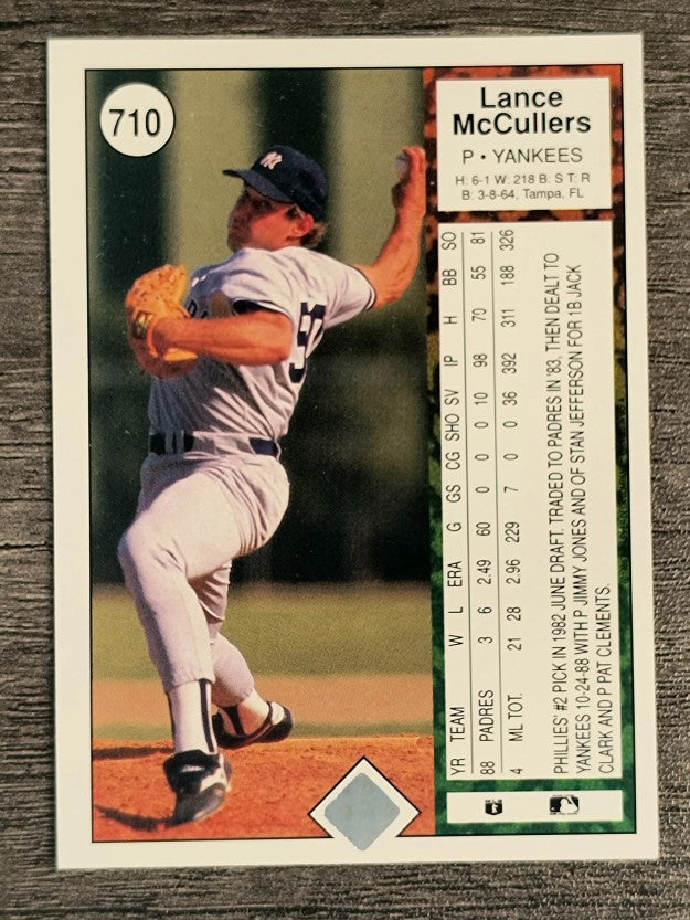 1989 Upper Deck #710 Lance McCullers