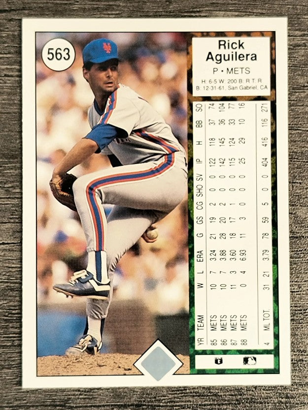 1989 Upper Deck #563 Rick Aguilera