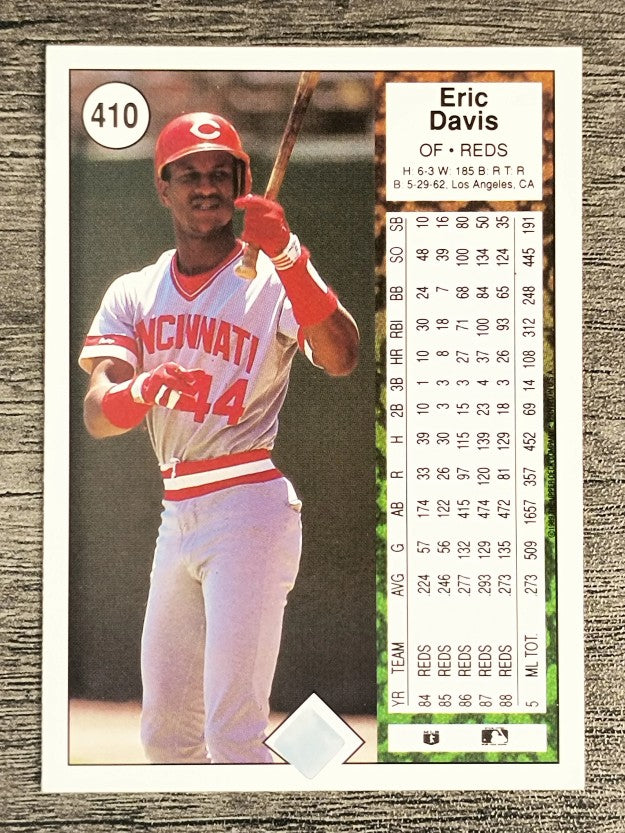 1989 Upper Deck #410 Eric Davis