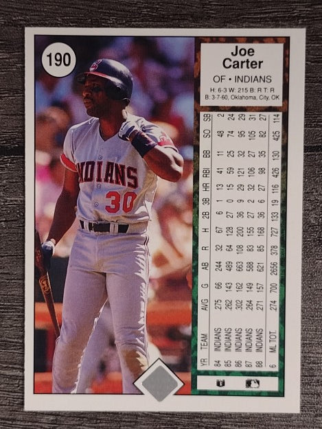 1989 Upper Deck #190 Joe Carter