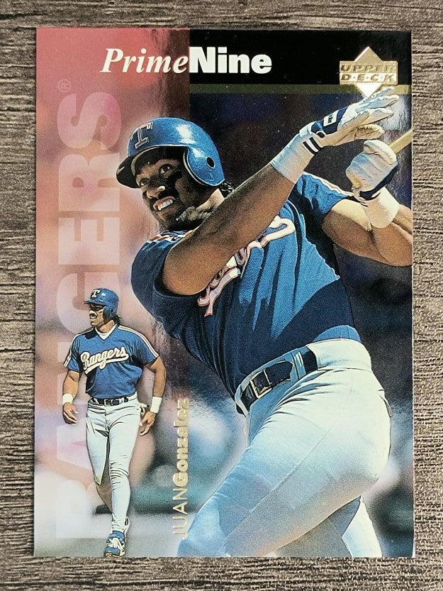 1998 Upper Deck Prime Nine #PN36 Juan Gonzalez/1992