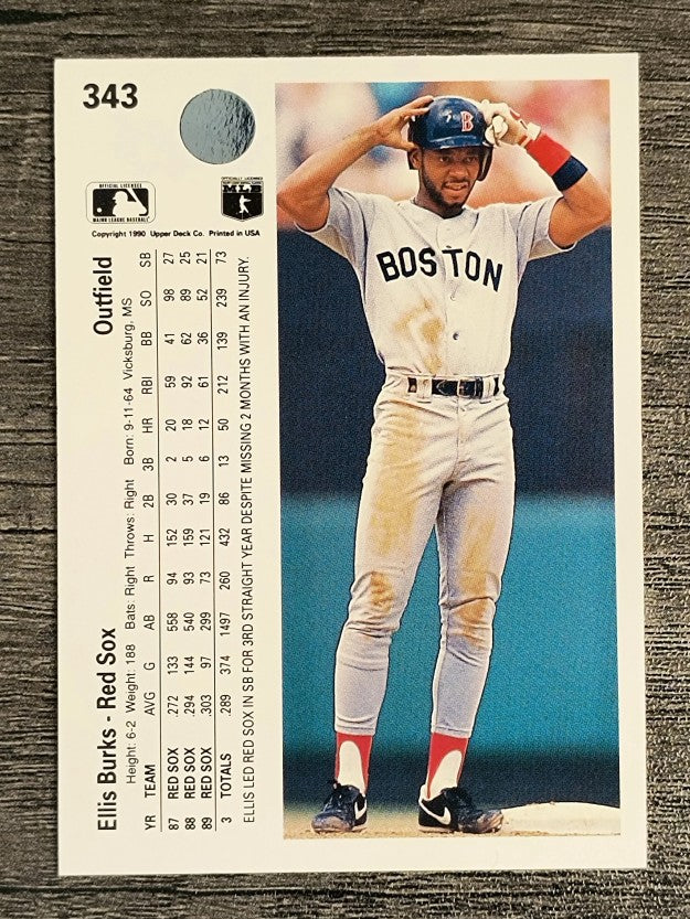 1990 Upper Deck #343 Ellis Burks