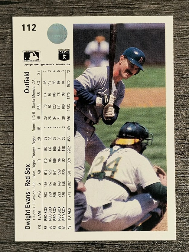1990 Upper Deck #112 Dwight Evans