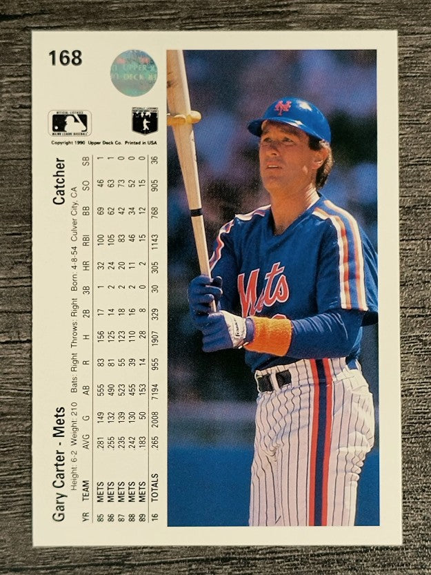 1990 Upper Deck #168 Gary Carter
