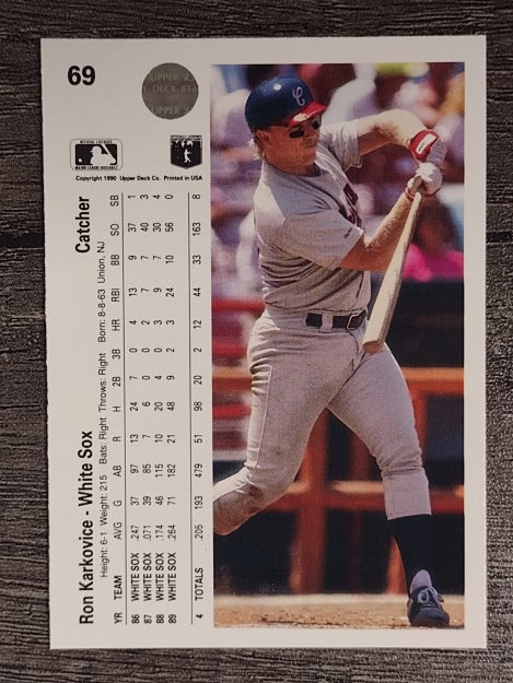 1990 Upper Deck #69 Ron Karkovice