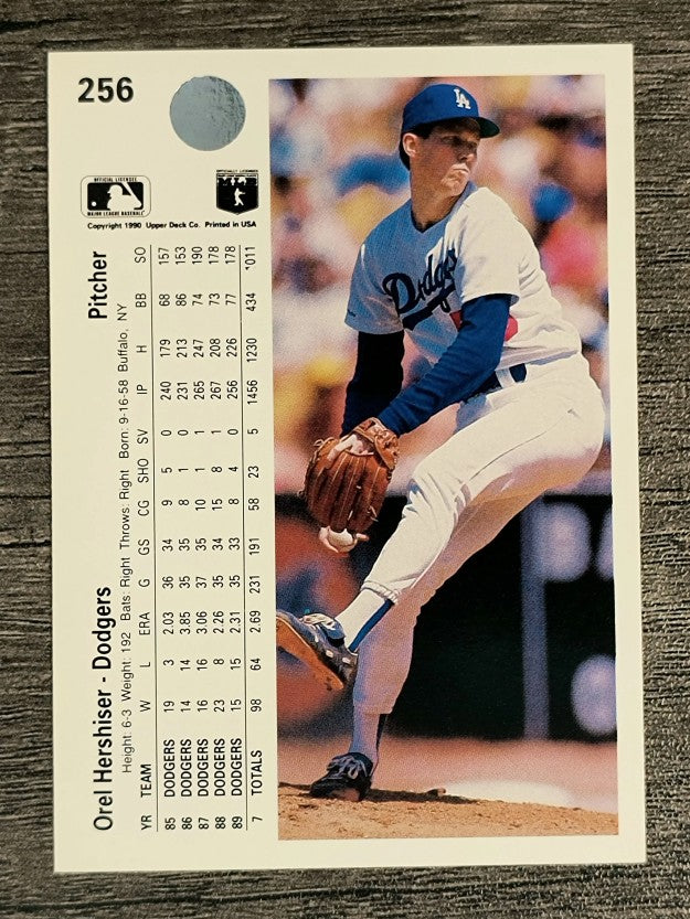 1990 Upper Deck #256 Orel Hershiser