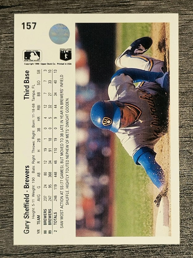 1990 Upper Deck #157 Gary Sheffield