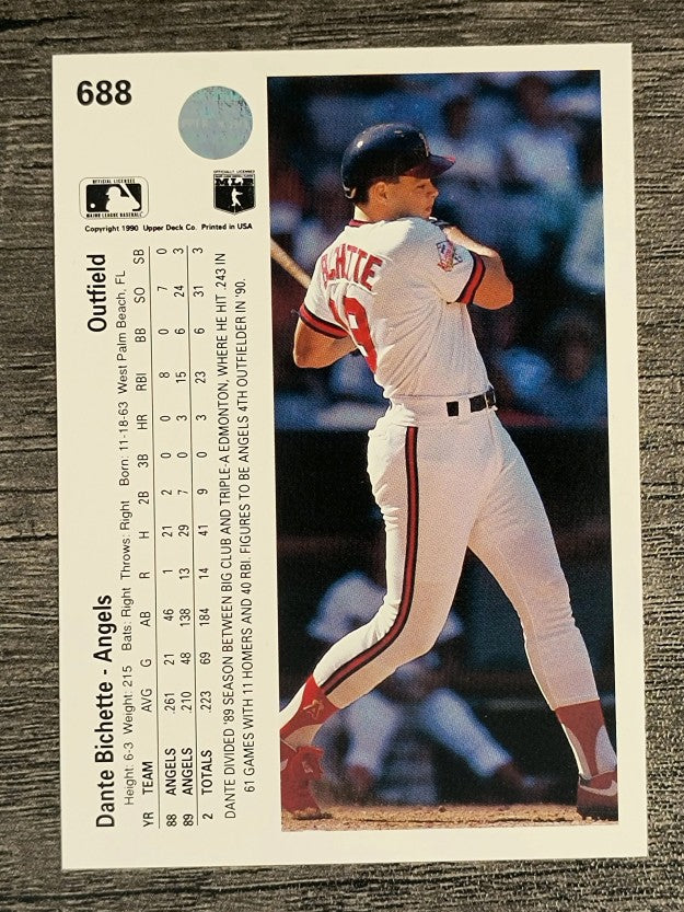 1990 Upper Deck #688 Dante Bichette