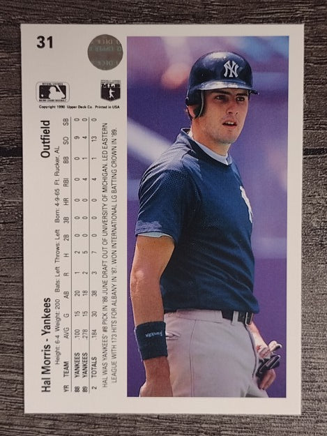 1990 Upper Deck #31 Hal Morris