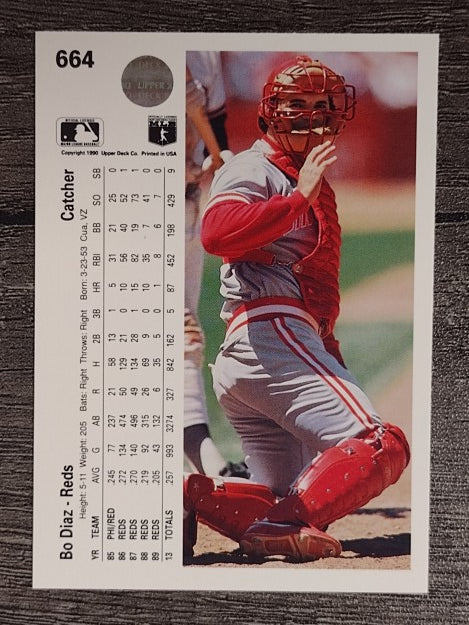 1990 Upper Deck #664 Bo Diaz
