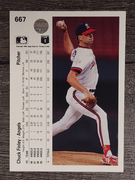 1990 Upper Deck #667 Chuck Finley