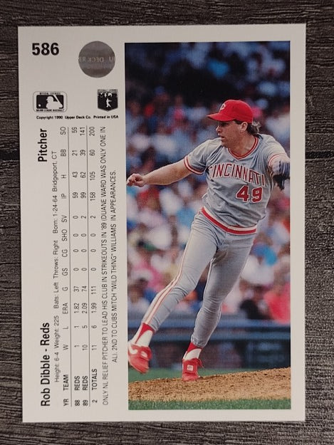 1990 Upper Deck #586 Rob Dibble
